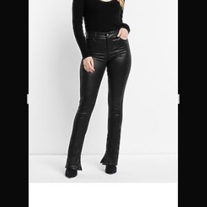 EXPRESS mid rise coated skyscraper bootcut jeans 🖤